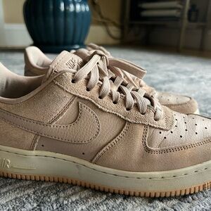 Nike Air Force 1 Women's Sneakers Premium Metallic Pink Blush Sz 7
